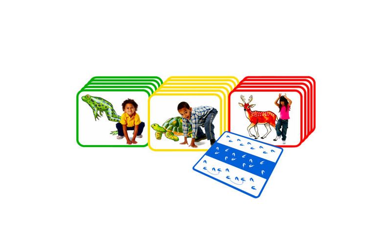 Roylco Body Poetry: Animal Action Cards - Set of 16