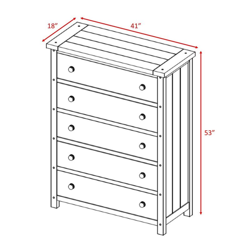 6pc Queen Danner Panel Bedroom Set Warm Cinnamon - Picket House Furnishings