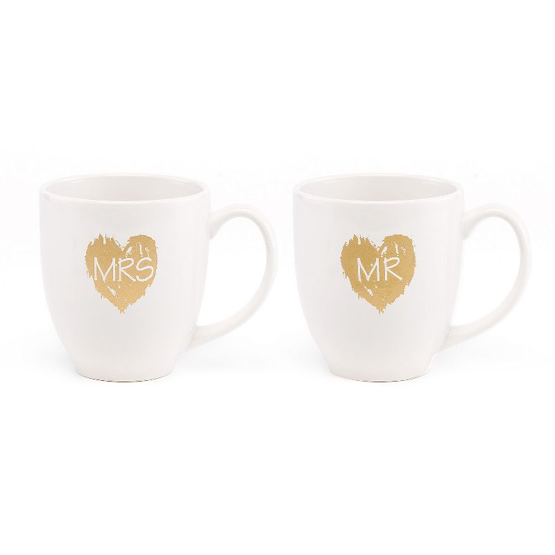 2ct Mr.'& 'Mrs.' Mugs Drinkware set