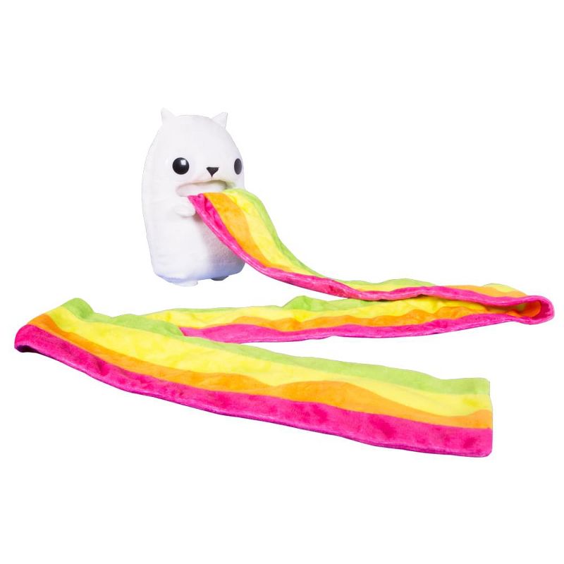 Imaginary People Exploding Kittens 7" Rainbow-Ralphing Cat Plush Scarf
