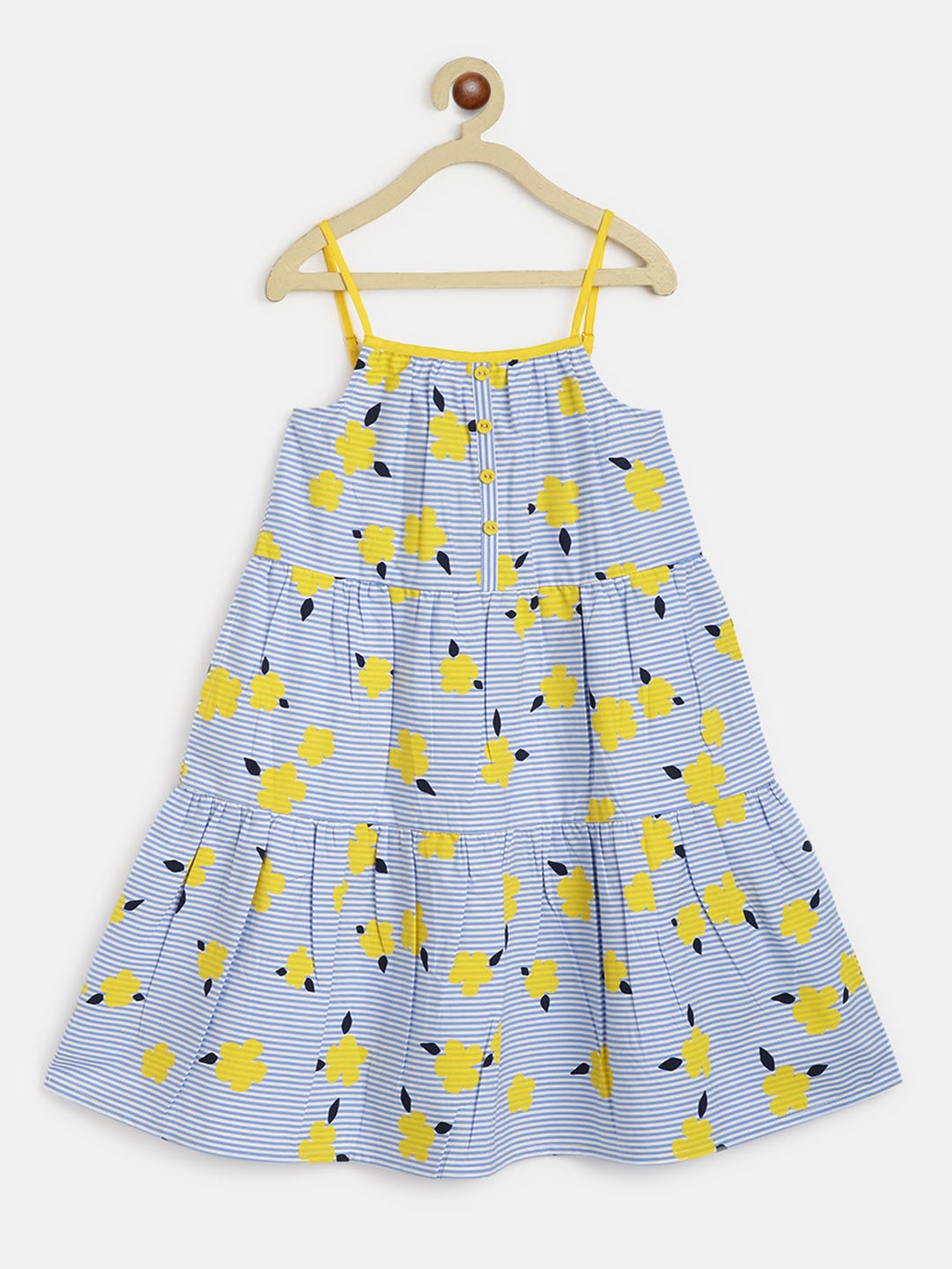 Campana Kids Blue Floral Print Dress