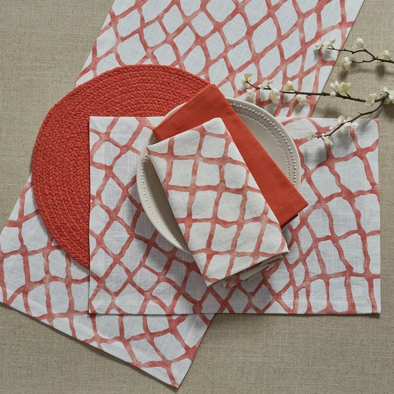 Split P Seaview Napkin Set - Coral