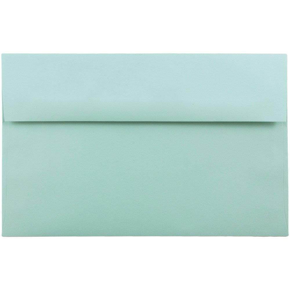 JAM PAPER A10 Premium Invitation Envelopes - 6 x 9 1/2 - Aqua Blue - Bulk 250/Box