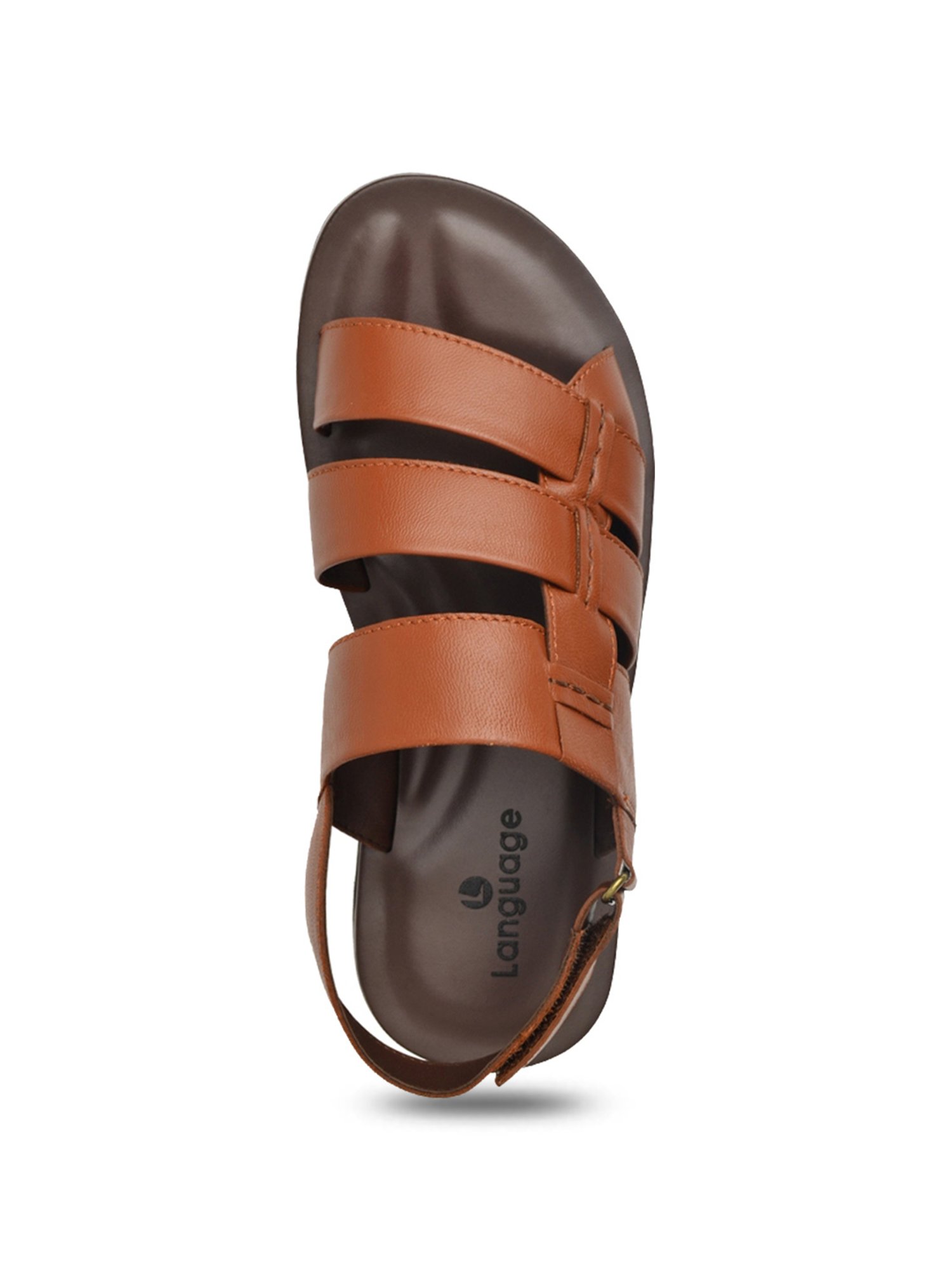 Language Shoes Men's William Tan Back Strap Sandals
