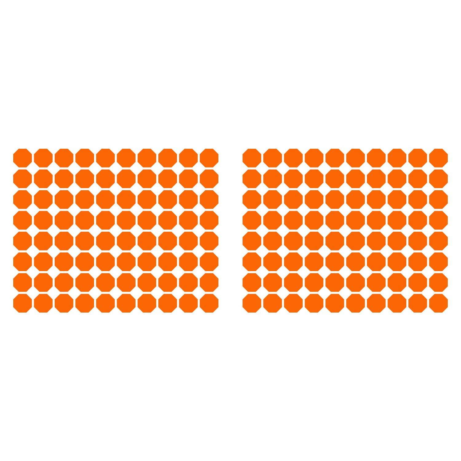 LiteMark 3.5 Inch Black Removable Octagon Decals - Pack of 18