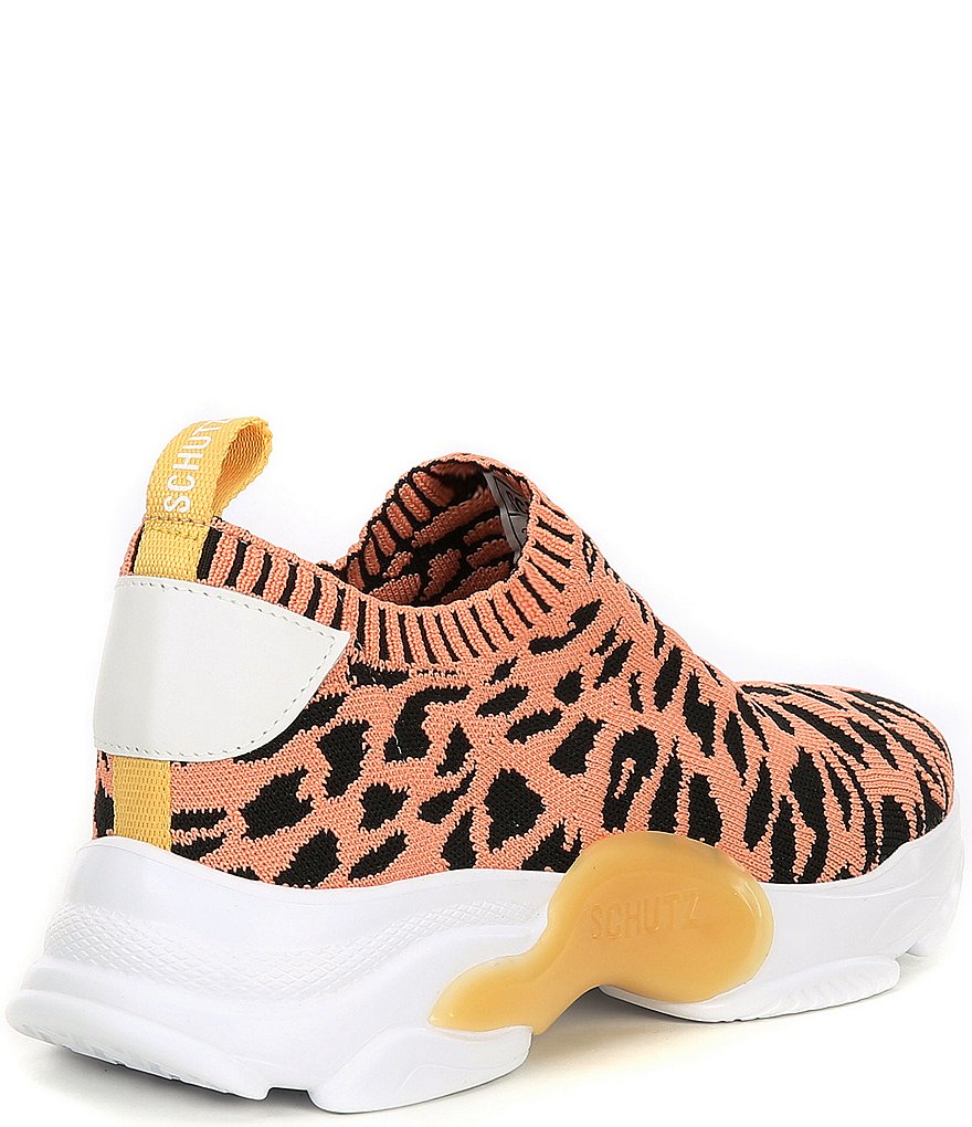 Schutz Mirella Leopard Print Chunky Sneakers