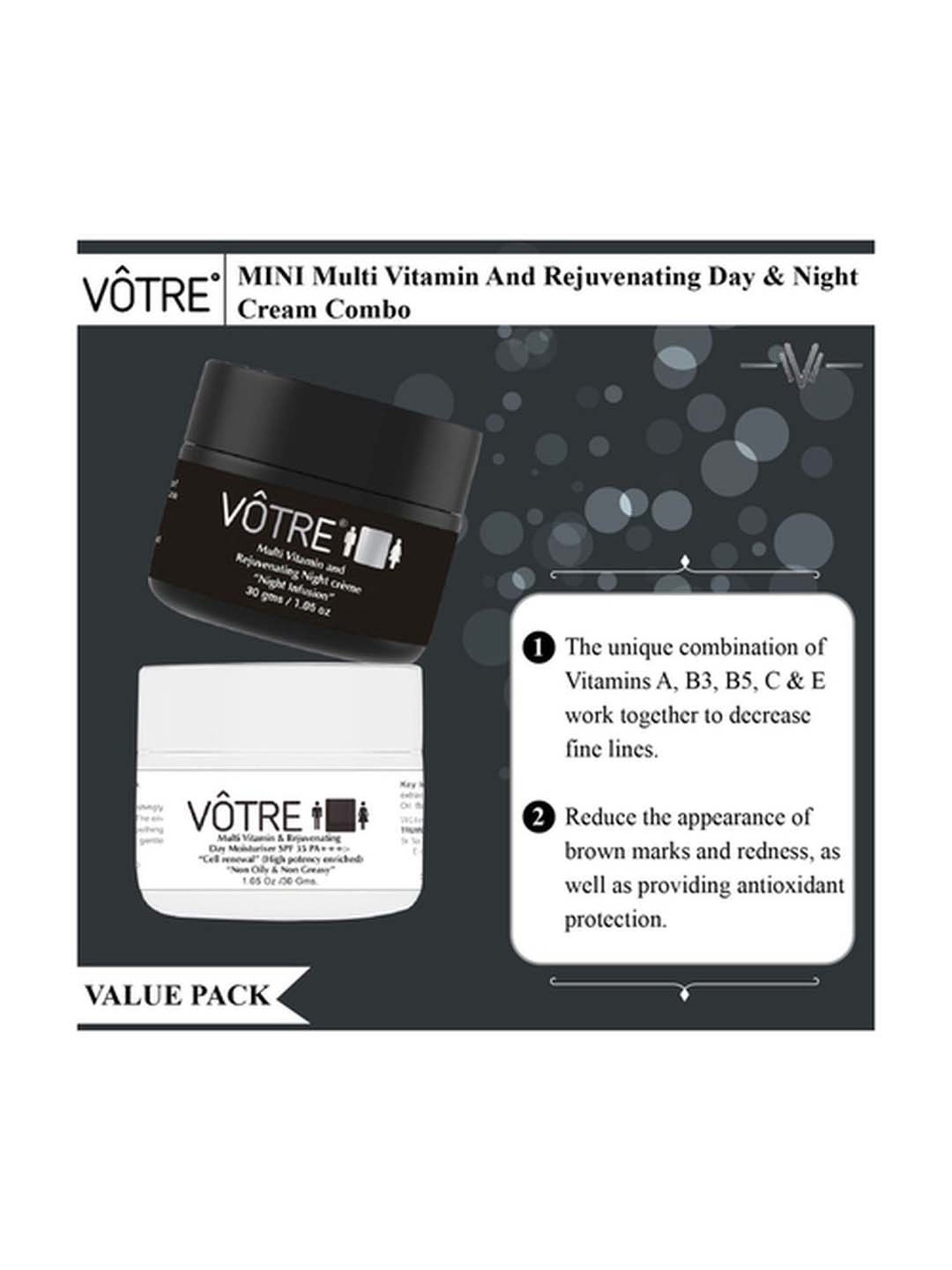 Votre Mini Multi Vitamin & Rejuvenating Day & Night Combo