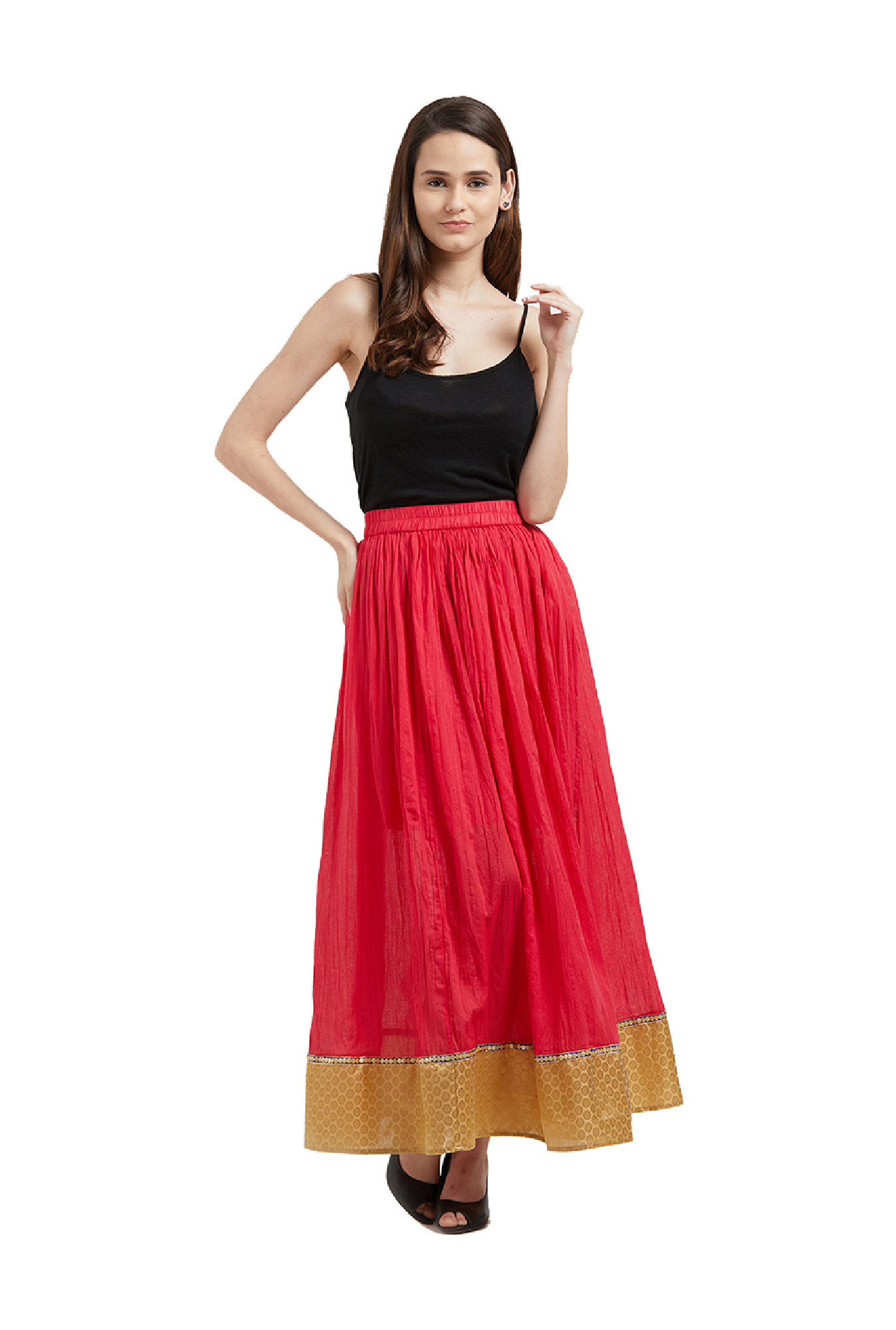 Fusion Beats Pink Maxi Skirt