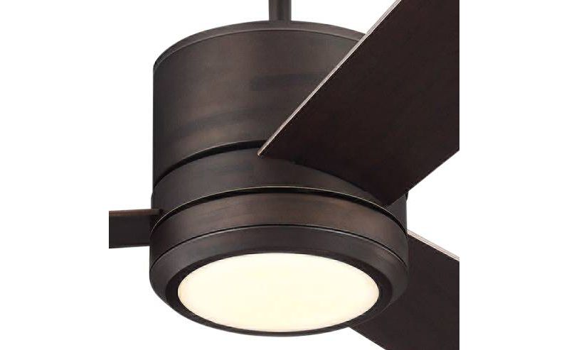 56" Monte Carlo Vision Max Roman Bronze Outdoor LED Ceiling Fan