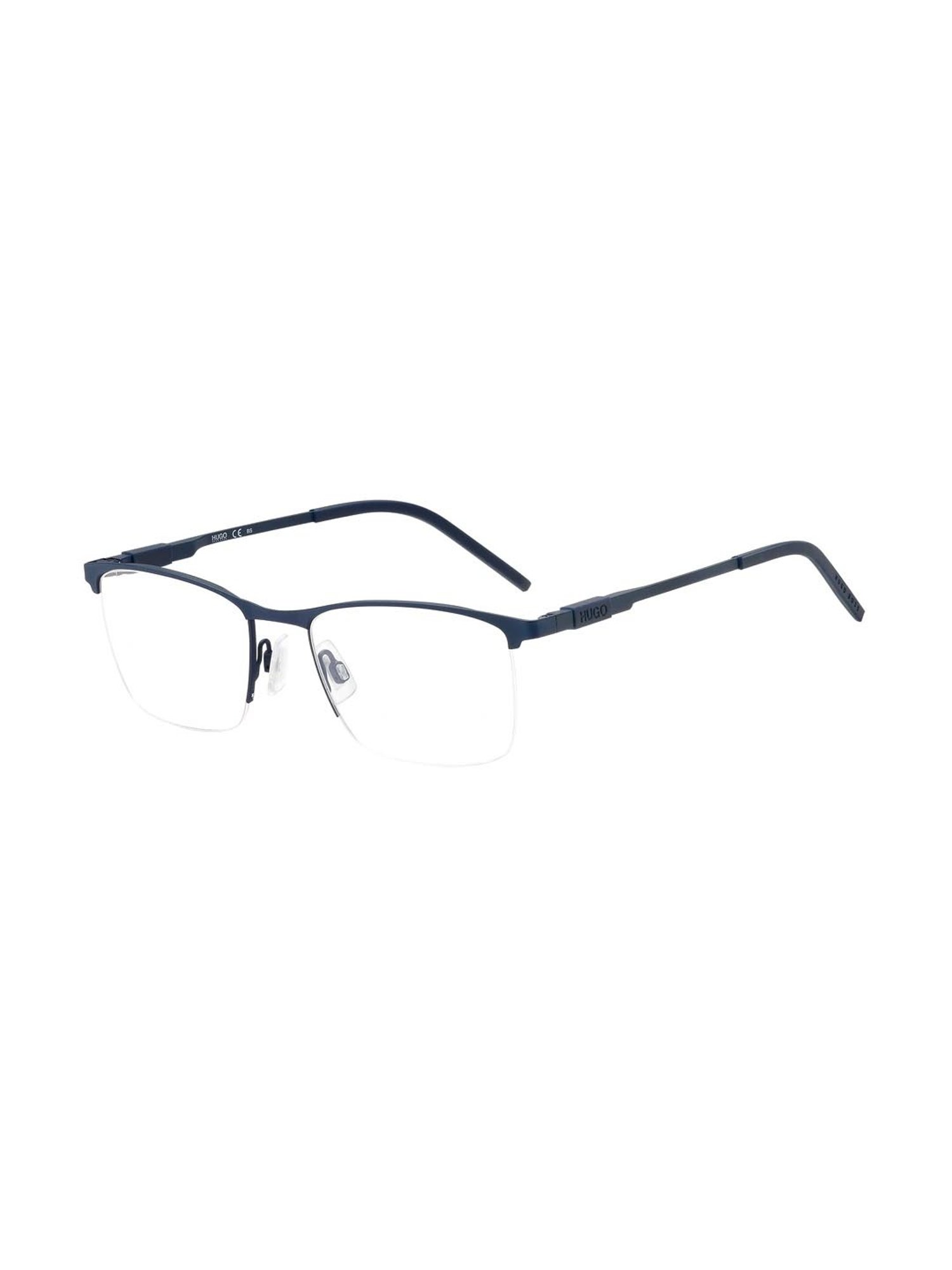 HUGO Blue Rectangular Eye Frames for Men