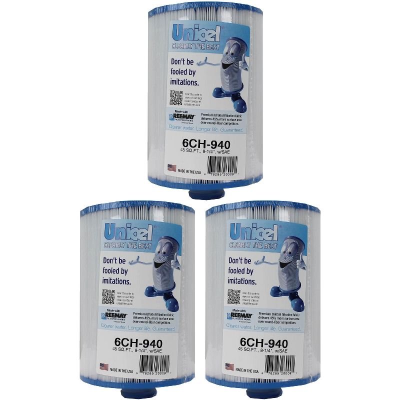 3 New Unicel 6CH-940 Waterway Vita Aber Spa Filter Replacement Cartridges 6CH940