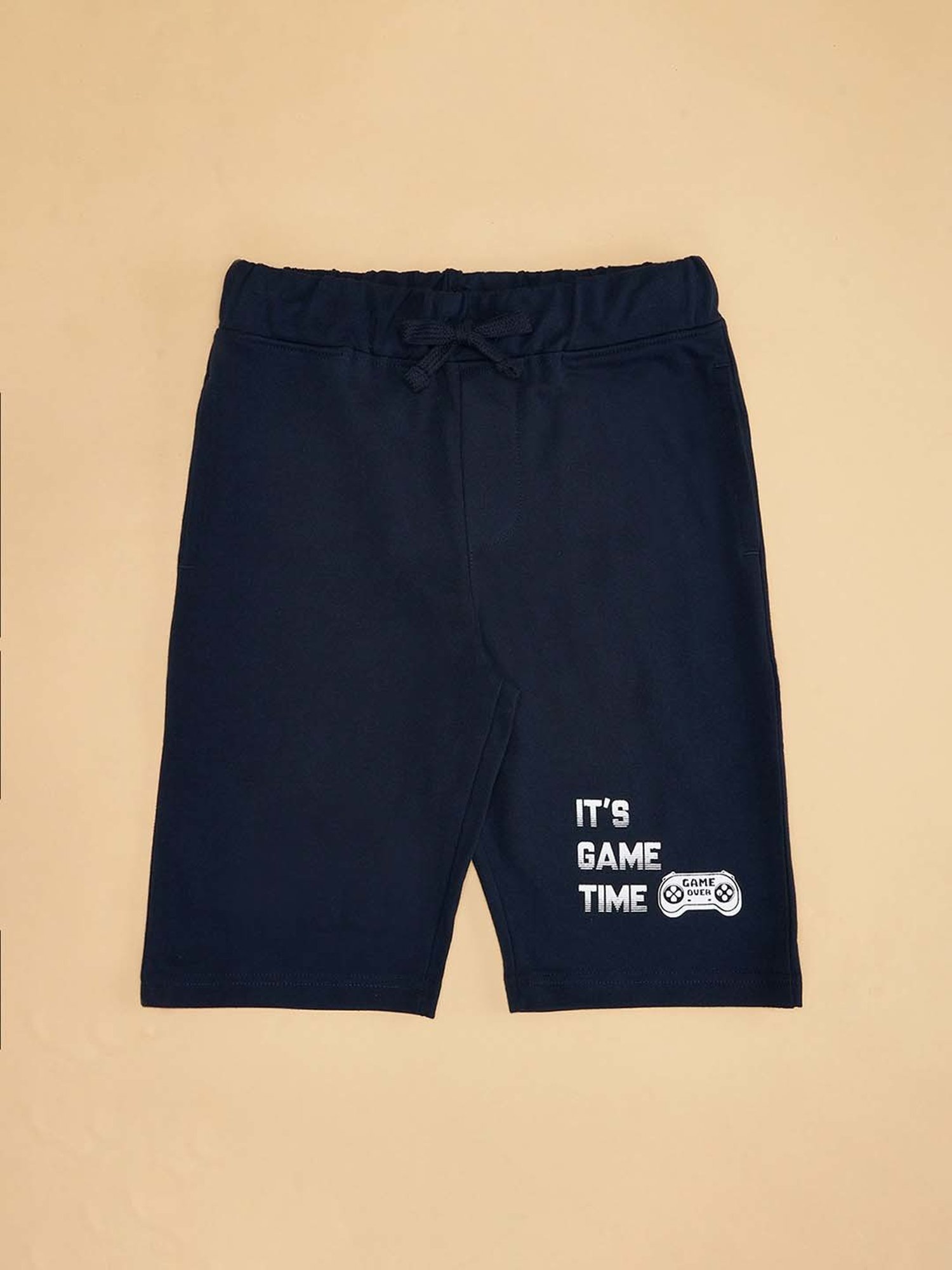 YU by Pantaloons Kids Navy Printed Shorts