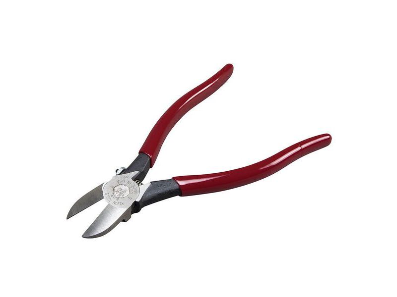KLEIN TOOLS D227-7C Diagonal Cutting Pliers, Spring-Loaded, Plastic Cutting,