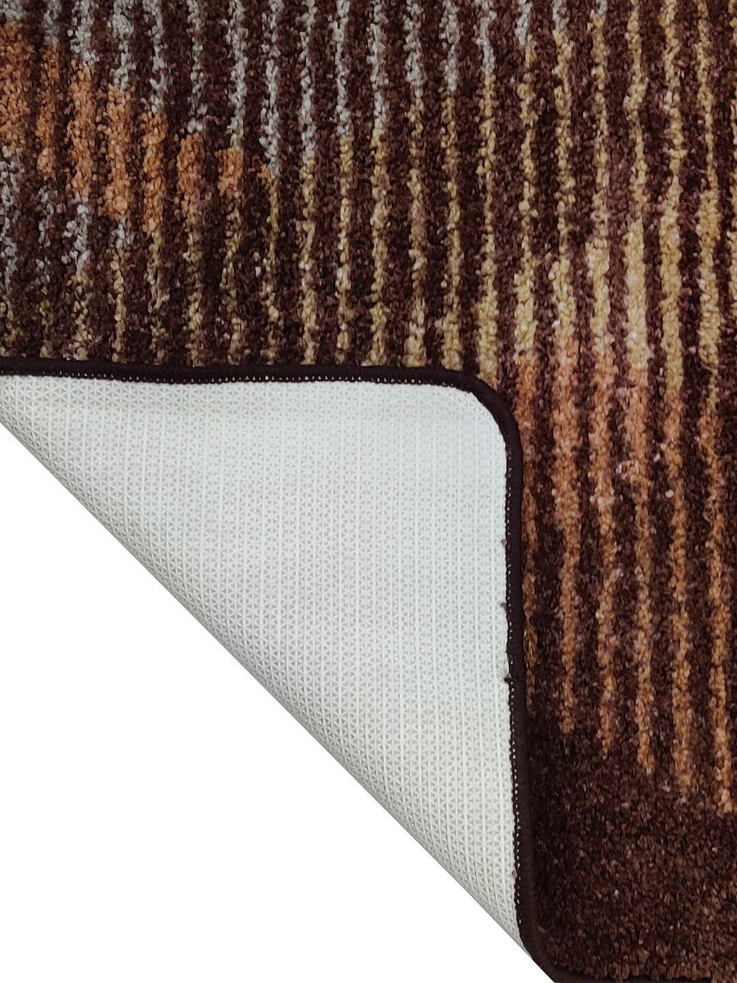 Bianca Khaki Microfibre Non-Slip Rug