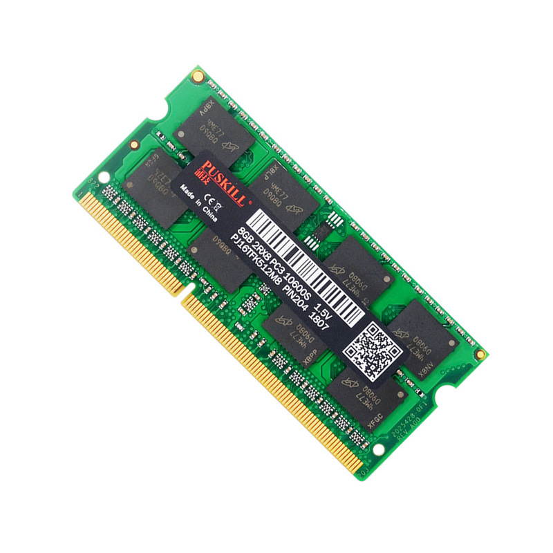 PUSKILL DDR3 1600MHz SODIMM RAM PC3-12800 4G 1.35V CL11 204 Pin Support ECC Unbuffered Laptop Memory Notebook RAM Module for Mac Intel and AMD System