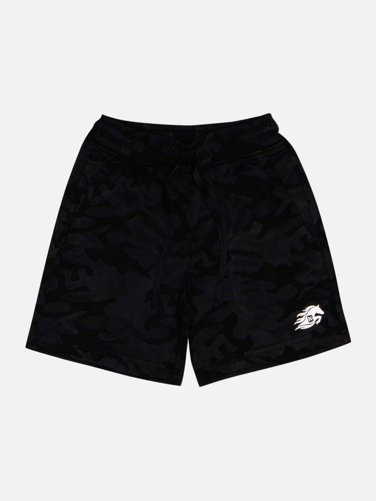 Bodycare Kids Black Cotton Printed Shorts
