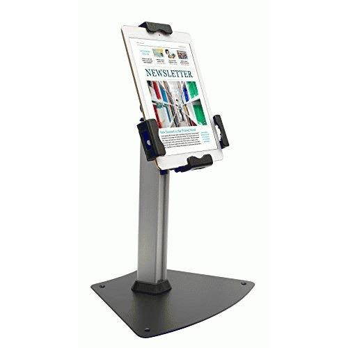 Kantek TS950 Tablet Kiosk Desktop Stand For 7" To 10" Tablets, Silver