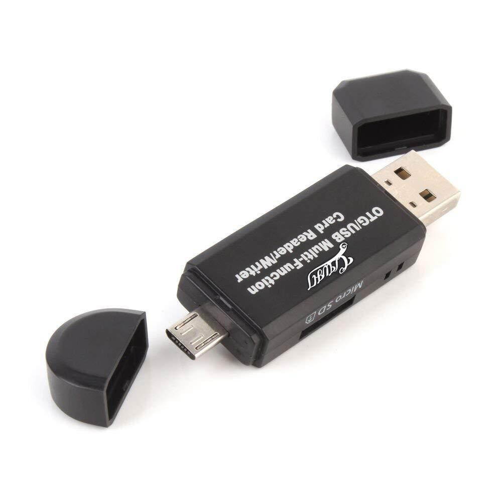 HBJH&reg;Micro USB OTG to USB 2.0 Adapter; SD/Micro SD Card Reader with standard USB Male & Micro USB Male Connector for Smartphones/Tablets with OTG Function