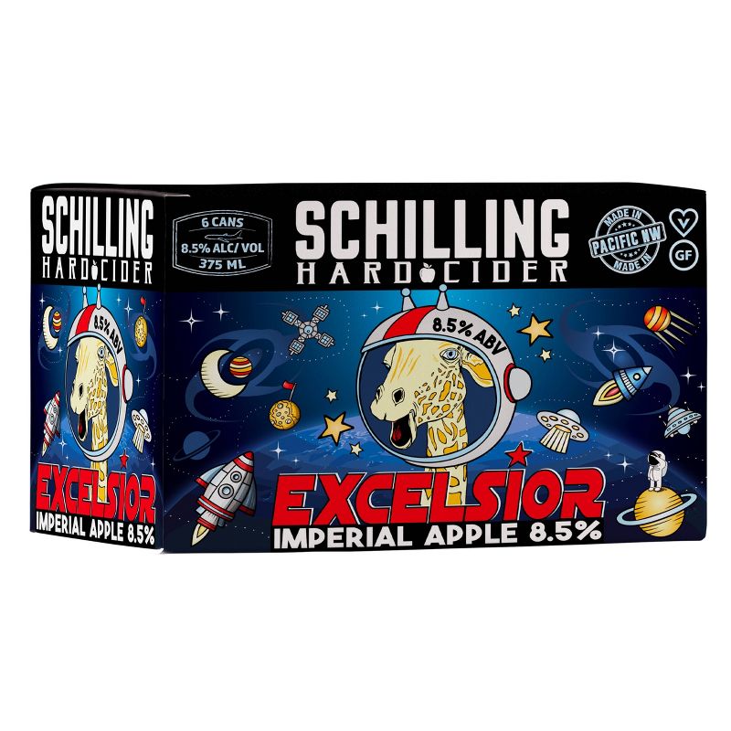 Schilling Excelsior Imperial Apple Hard Cider - 6pk/12 fl oz Cans