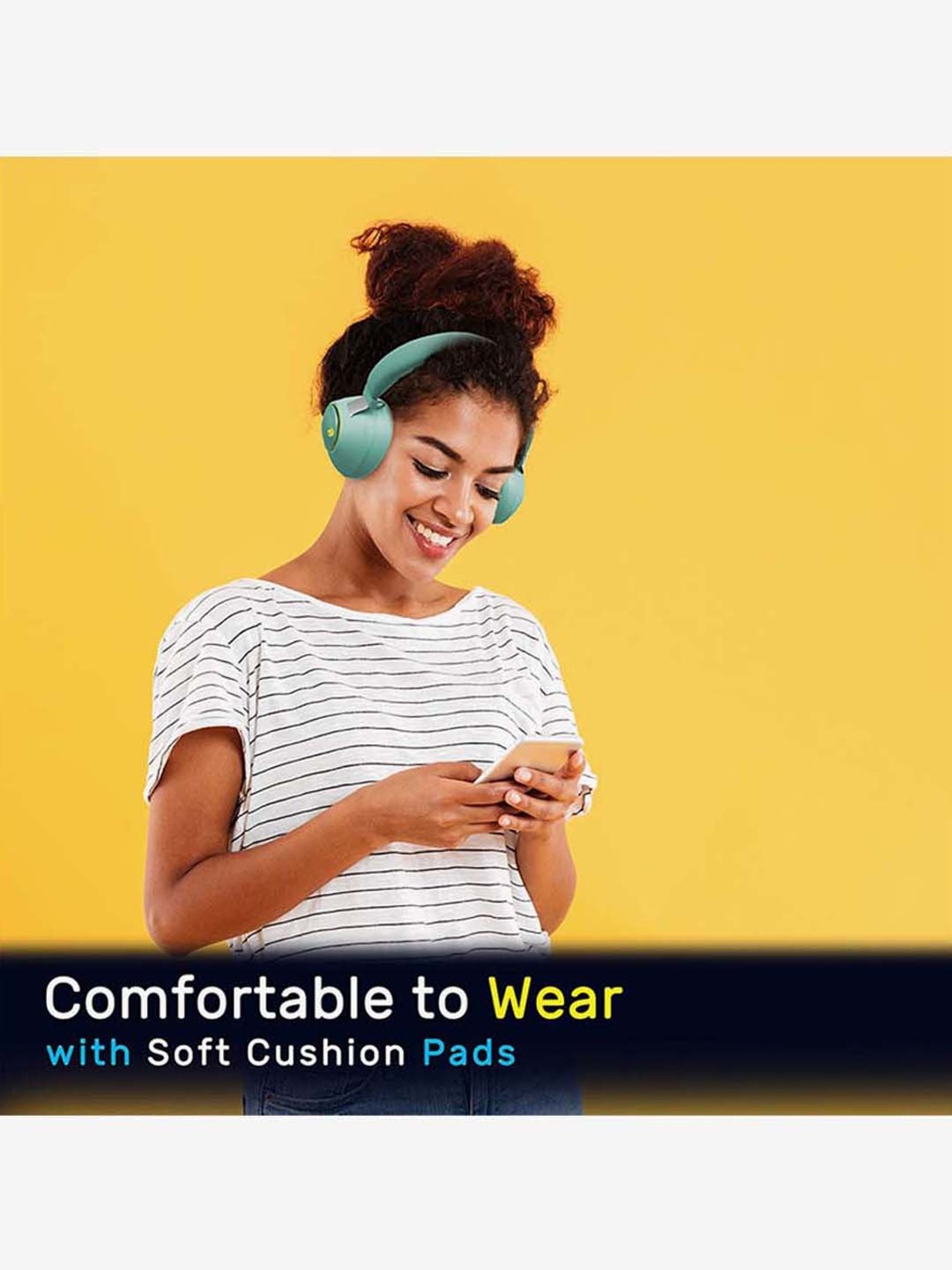 Zebronics Zeb-Duke Wireless Bluetooth Headphone with Microphone (Green)