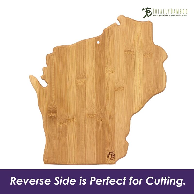 Totally Bamboo Destination Wisconsin Cutting Board 13" x 12"