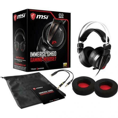 MSI Immerse GH60 Gaming Headset-40Hz maximum frequency response-Hi-Res Audio