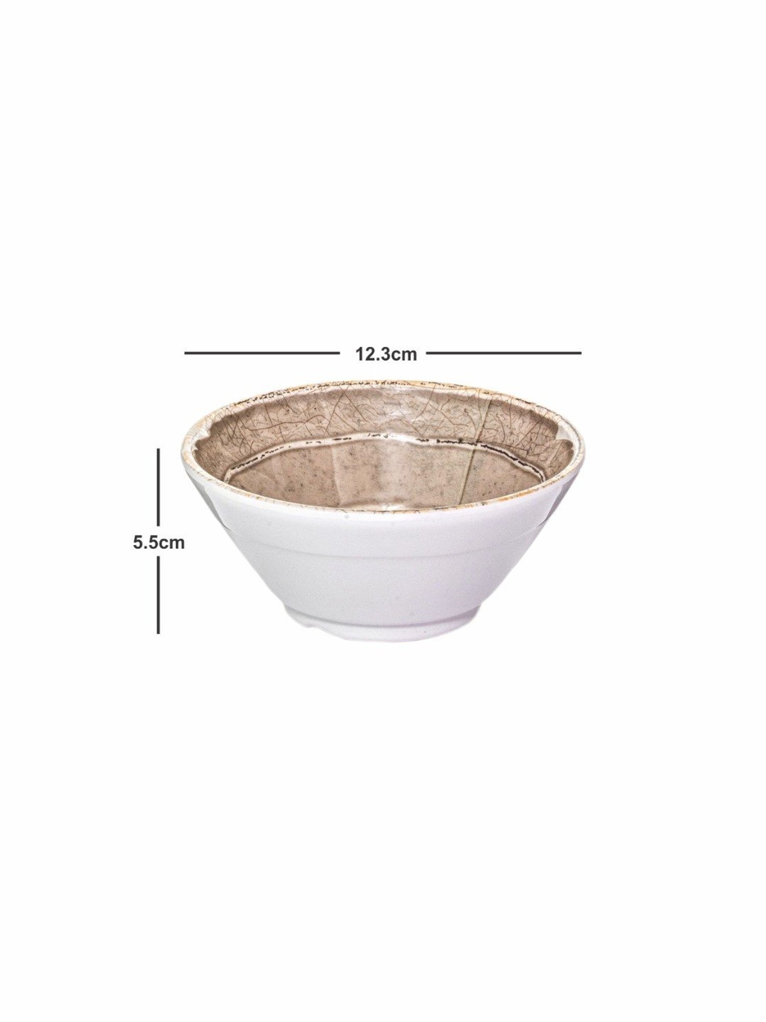 Servewell Beige Melamine Bowl - Set of 6