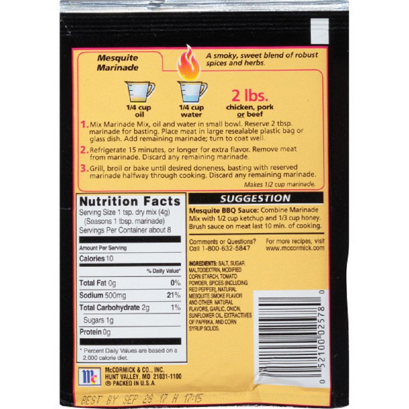 McCormick Grill Mates Mesquite Marinade 1.06oz