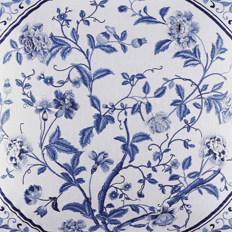 16"x16" Charlotte China Throw Pillow Blue - Laura Ashley