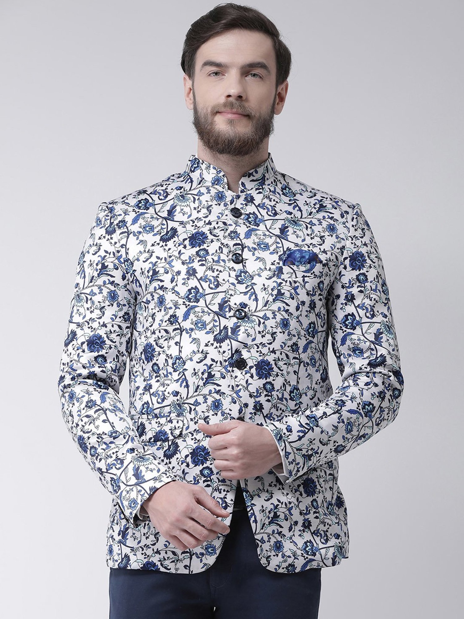 Hangup Plus Multicolor Regular Fit Printed Blazer