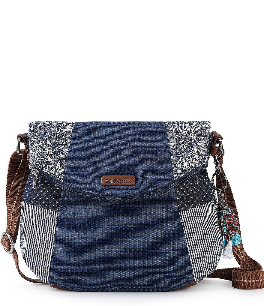 Sakroots Foldover Colorblock Crossbody Bag