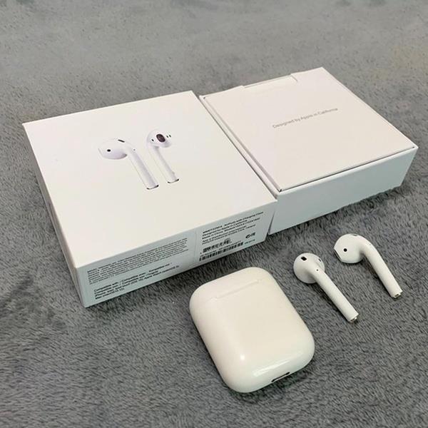 For 1:1 Apple MMEF2AM/AAAAA+ Air Pods Wireless Bluetooth Earphones with Charging Case for IOS/Android