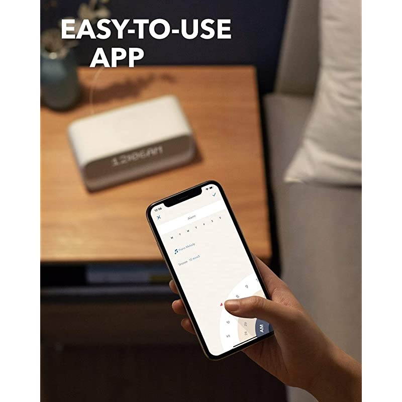 Soundcore Wakey Bluetooth Speakers Powered by  with Alarm Clock Stereo Sound FM Radio White Noise Qi Wireless Charger with 75W Charging for iPhone and 10W for Samsung AKA3300121