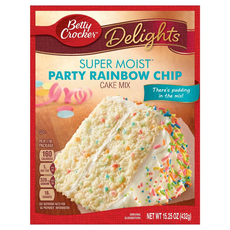 Betty Crocker Rainbow Chip Cake Mix - 15.25oz