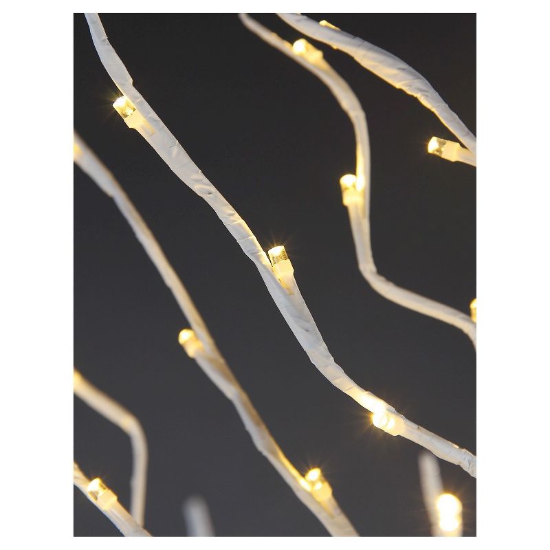 LED Lightshare 3' 112L LED Lighted Star LED Light Tree, Warm White LED Lights - White Branch