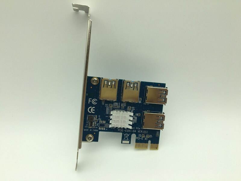 PCI express 16X slots Riser Card PCI-E 1X to External 4 PCI-e slot Adapter PCIe Port Multiplier Card PCI E 1 To 4