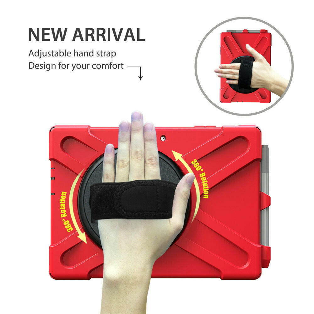 Werleo Surface Pro 6 Case Surface Pro Case 2017 Heavy Duty Full-Body Rugged Protective Case Cover with Kickstand Hand Strap for Microsoft Surface Pro 6 2018 / Surface Pro 5 2017 / Surface Pro 4 2015