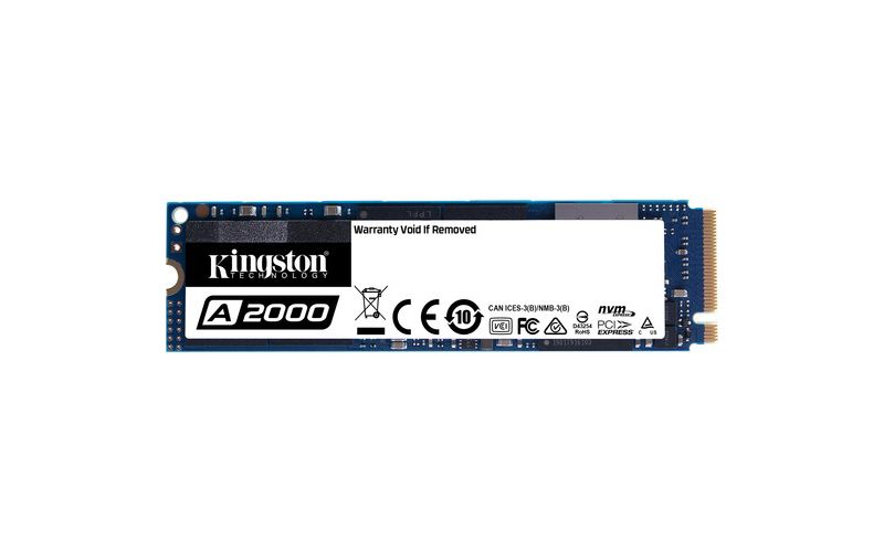Kingston A2000 250 GB Solid State Drive - M.2 2280 Internal - PCI Express (PCI Express 3.0 x4) - Notebook, Desktop PC Device Supported