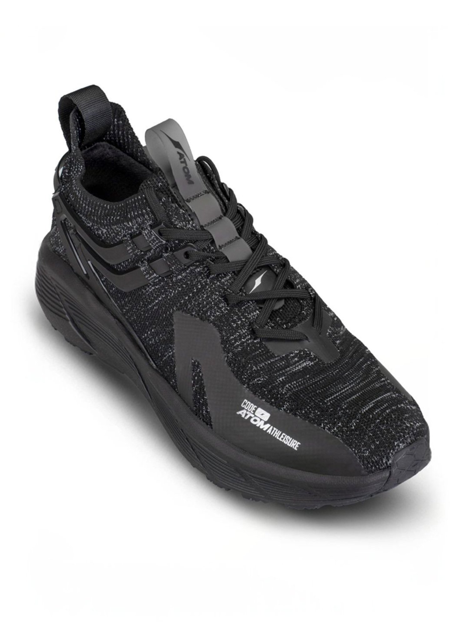 Atom Men's CloudRunner Black Running Shoes