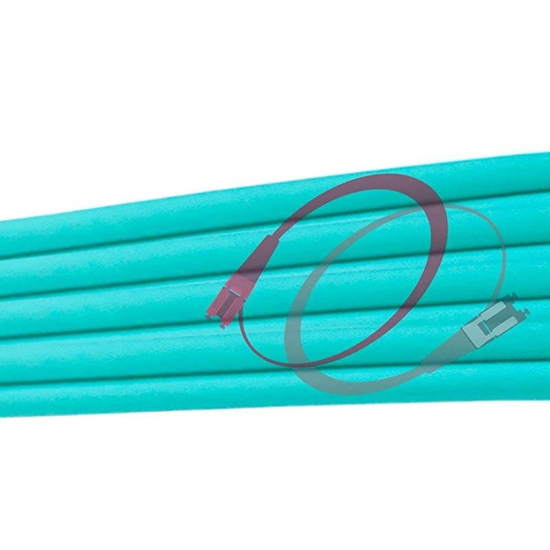 6M OM3 LC SC Fiber Patch Cable | 10Gb Duplex 50125 LC to SC Multimode Jumper 6 Meter 1968ft | Length Options 05M300M | ofnr lcsc dx mmf 10gbase sfp+ sr Aqua zipcord