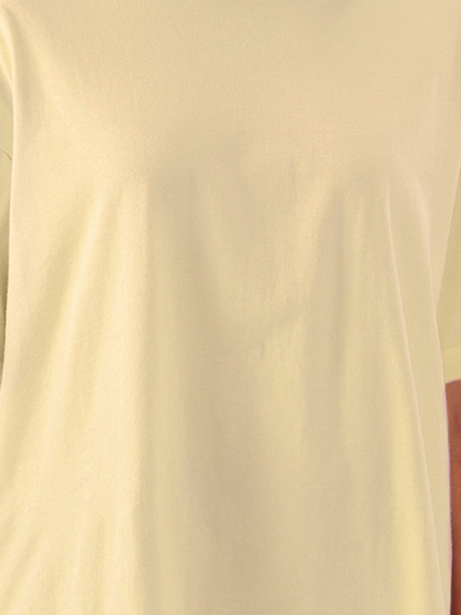 The Souled Store Off White Relaxed Fit Oversized T-Shirt