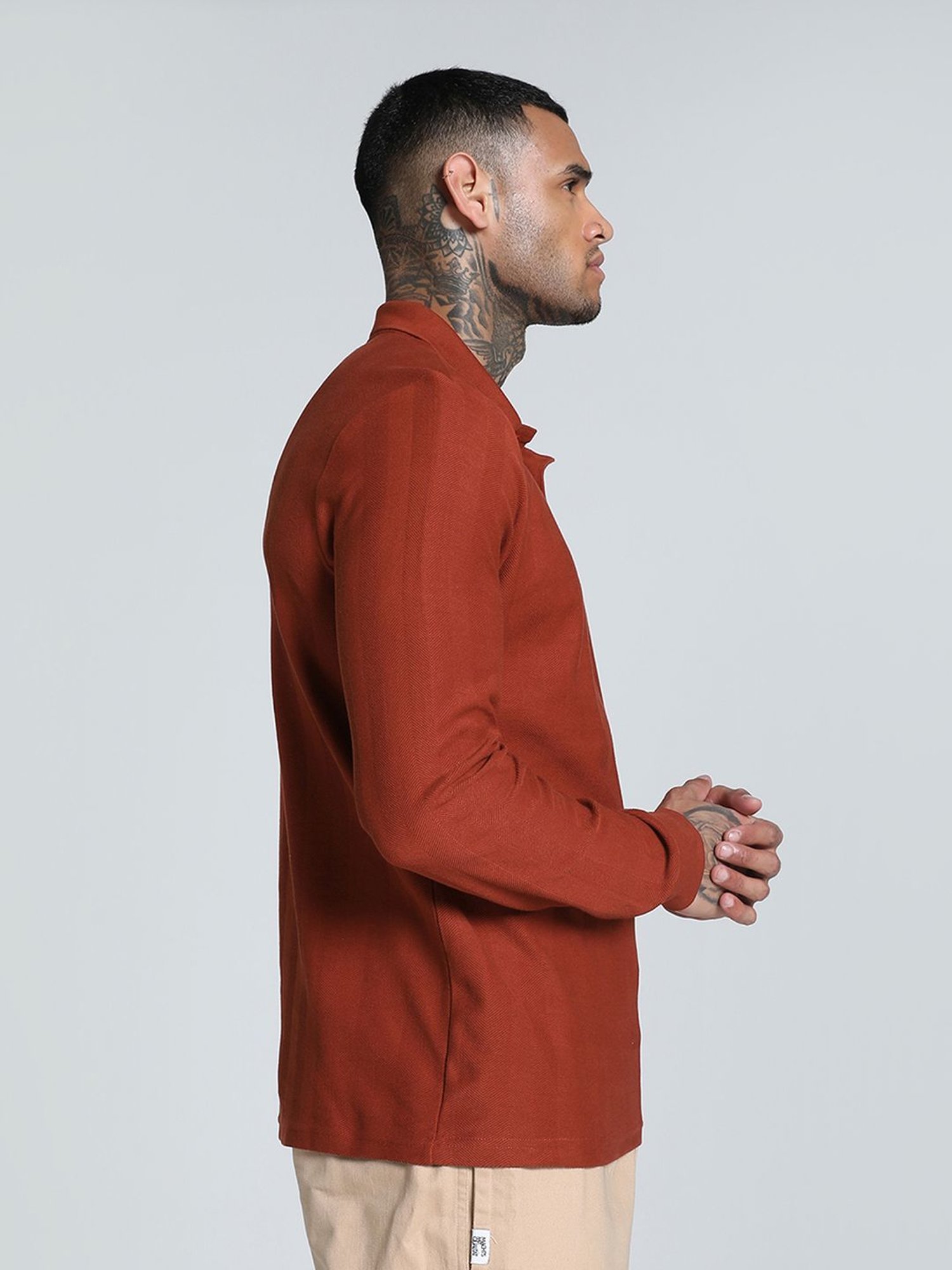 Puma Red Cotton Slim Fit Polo T-Shirt