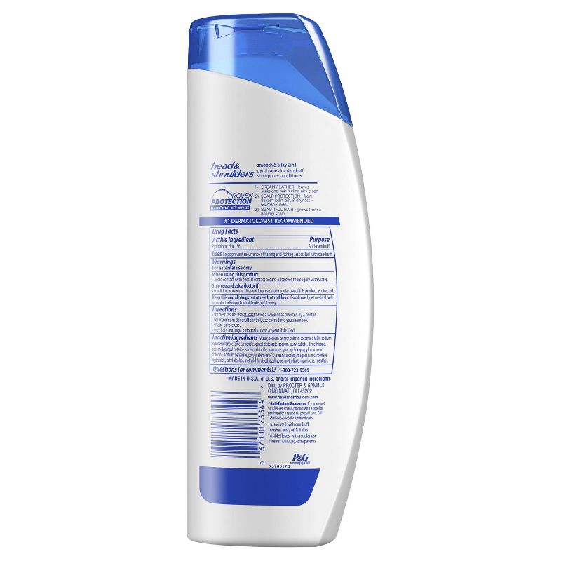 Head and Shoulders Smooth & Silky 2in1 Dandruff Shampoo and Conditioner - 12.8 fl oz
