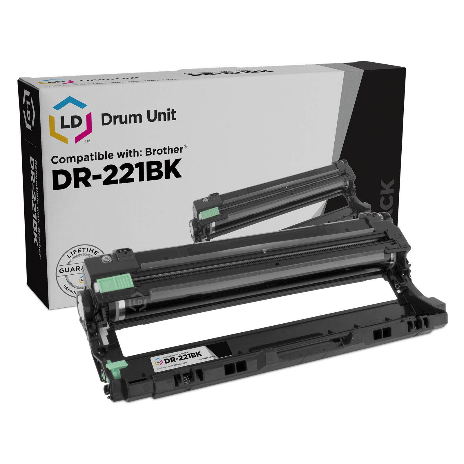 LD Compatible Drum Unit Replacement for Brother DR221 (Black, Cyan, Magenta, Yellow, 4-Pack)