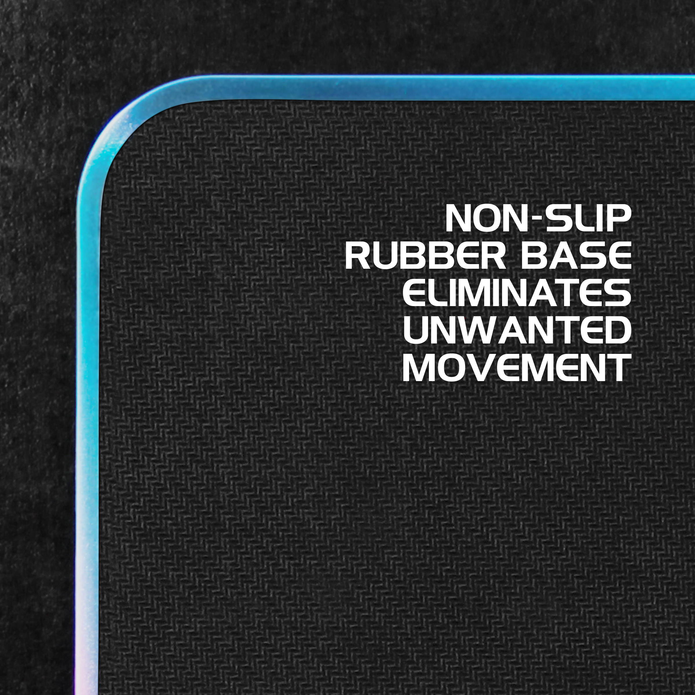 ENHANCE Metal LED Gaming Mouse Pad - Large Aluminum Alloy Surface with Multi-Color Transparent Edges , Non-Slip Rubber Grip , & Sleek Precision Tracking for eSports - Silver