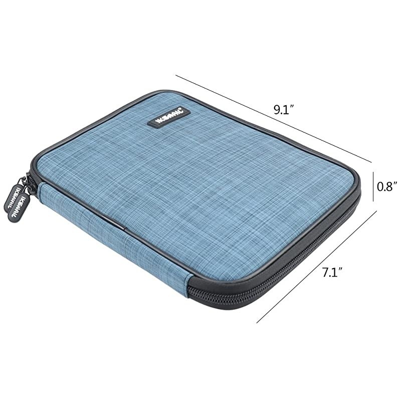 Universal Cable Organizer Bag  Small Electronics Accessories Cases Travel Carrying Pouch for USB Cables Earphone Charger Phone Charging Cords Blue