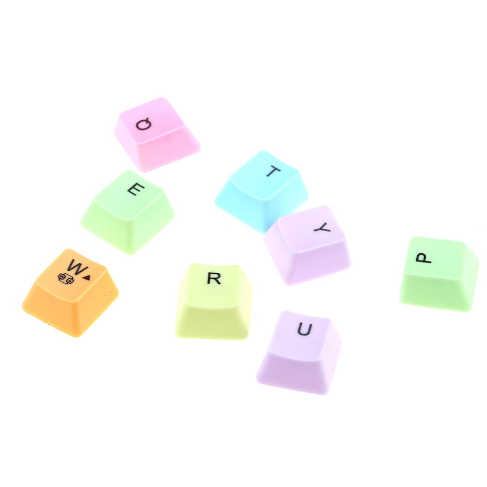 PC Desktop Mechanical Keyboard Cherry MX Switch Rainbow PBT Key Cap 37 Key with Keycap Puller for RGB keyboard