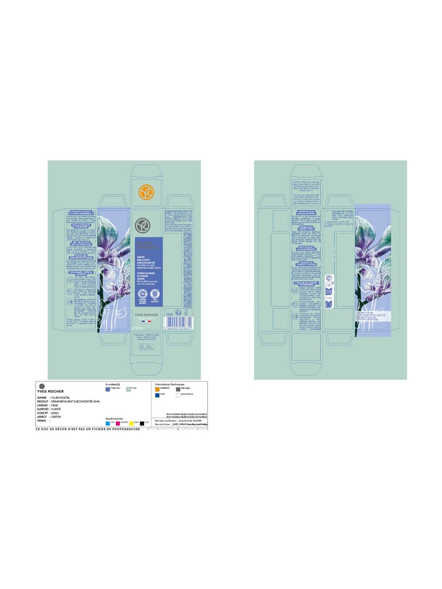 Yves Rocher Filler Vegetal Supercharged Plumping Serum - 30 ml