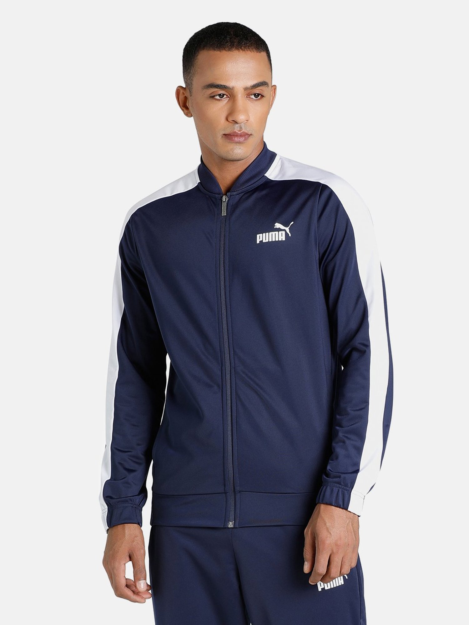 Puma Baseball Tricot Blue Regular Fit Colour Block Tracksuit - Pack of 2