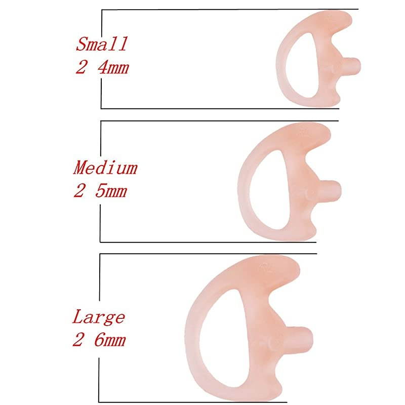 Replacement Earmold Earbud Earplug for Motorola Kenwood TwoWay Radio Air Acoustic Coil Tube Audio Kits Pink2 PairSamll